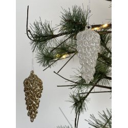 Guld grankogle til ophng